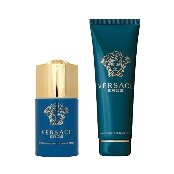 Combo Sáp Khử Mùi Hương Nước Hoa Versace Eros 75ml Và Gel Tắm Hương Nước Hoa Versace Eros Invigorating 250ml